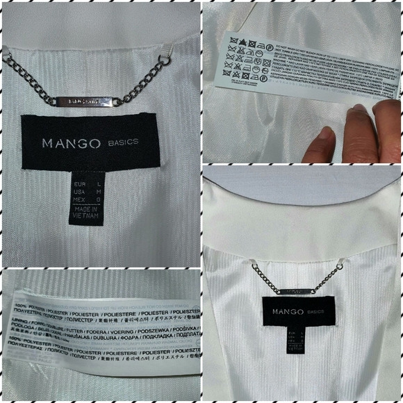 MANGO White Blazer Corporate / Office (CLEARANCE) - Picture 9 of 12